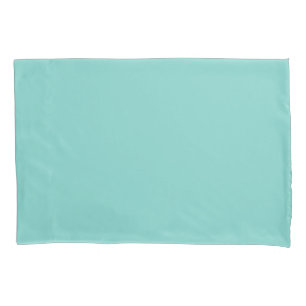 Funda De Cojín Blanco y Verde azulado