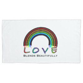 Funda De Cojín Blenes de amor hermosos, diseños de arco iris/cora