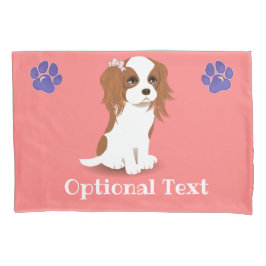 Funda De Cojín Blenheim Cavalier King Charles Spaniel Pink Pillow