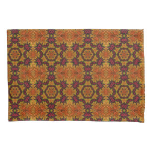 Funda De Cojín Bloom fractal en hues otoñales