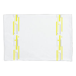 Funda De Cojín Bloques de gris amarillo abstran arte