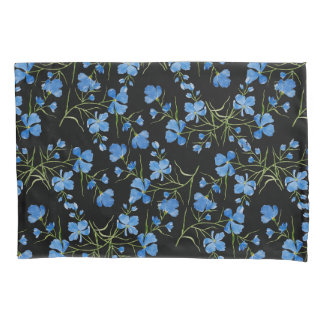 Funda De Cojín Blue Cosmos Flowers