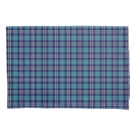 Funda De Cojín Blue Plaid Scottish St Andrews District Tartan