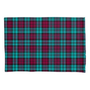 Funda De Cojín Blue Red Campbell Tartán Blackwatch Plain