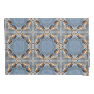 Funda De Cojín Bluebird Nature Abstract Kaleidoscope Art