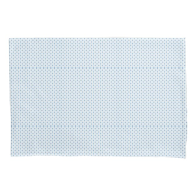 Funda De Cojín Blues de los puntos de polka (Anverso)