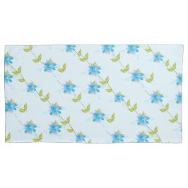 Funda De Cojín Blues florales reversibles