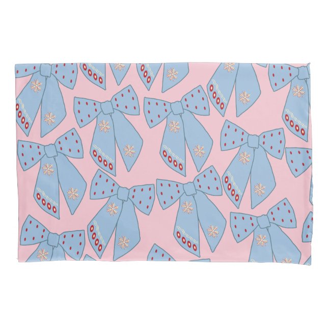 Funda De Cojín Bocos De Color Rosa Y Azul (Anverso)