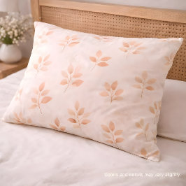 Funda De Cojín Boho Terracotta Leaf Botanical Pattern Pillowcase