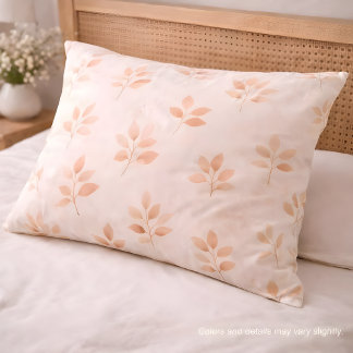Funda De Cojín Boho Terracotta Leaf Botanical Pattern Pillowcase