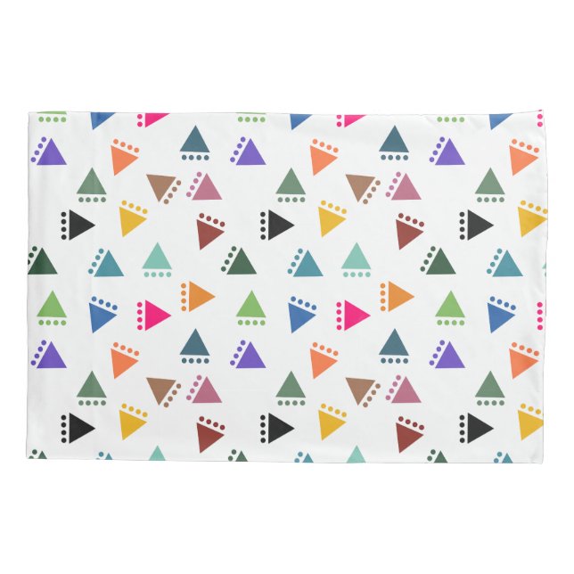 Funda De Cojín Boho Triangles (Reverso)