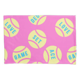 Funda De Cojín Bolas de tenis amarillas pasteles 