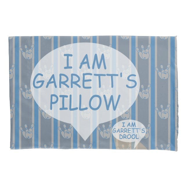 Funda De Cojín Boliche de Personalizable divertido y divertido (Anverso)