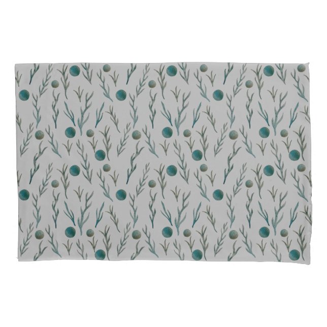 Funda De Cojín Bolsa de almohada de Gray Ferns (Anverso)