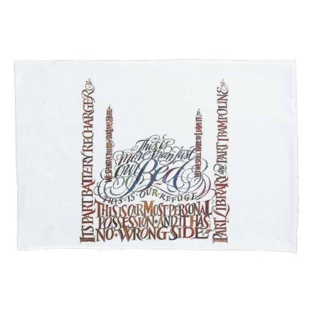 Funda De Cojín Bolsas de almohada de nuestra Cama (Anverso-izquierdo)