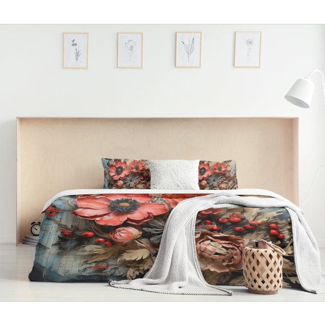 Funda De Cojín Bonito Arreglo De Flor Seca (Subido por el creador)