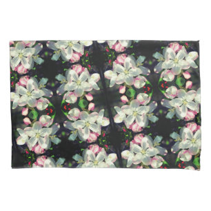Funda De Cojín Bonito Crabapple Primavera Flores se cierran