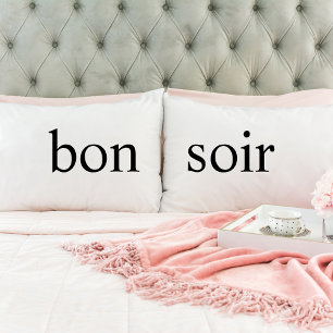 Funda De Cojín Bonsoir "Good Evening" Pillow Set