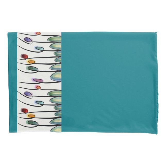 Funda De Cojín Borde de tulipán artístico (Anverso)