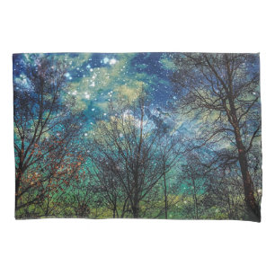 Funda De Cojín Bosque celestial místico