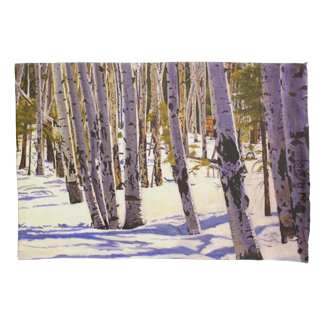 Funda De Cojín Bosque de Álamo Temblón (Anverso)