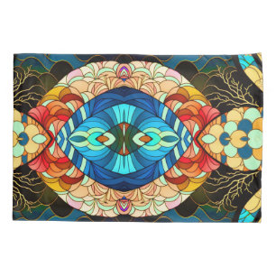 FUNDA DE COJÍN BOSQUE SIMÉTRICO ESTILO ARTÍCULO JAPONÉS