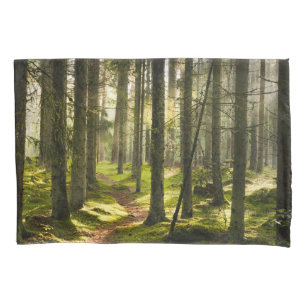 Funda De Cojín Bosques Selva boreal Suecia