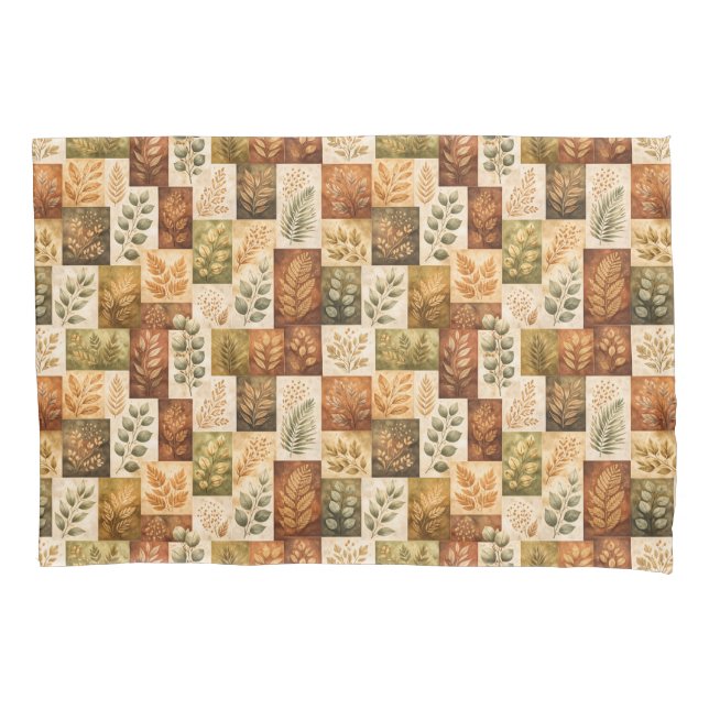 Funda De Cojín Botanical Blocks (Anverso)