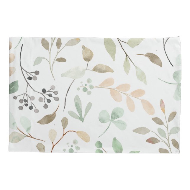 Funda De Cojín Botanical Leaves Pillowcase (Reverso)