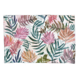 Funda De Cojín Botanical Leaves Watercolor | Floral Colorful Leaf