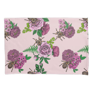 Funda De Cojín Bouquets y tarantula
