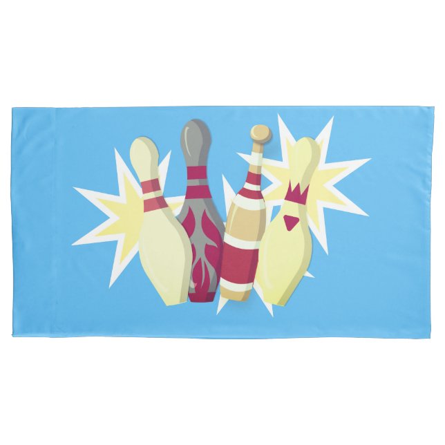 Funda De Cojín Bowling de estilo vintage (Anverso)