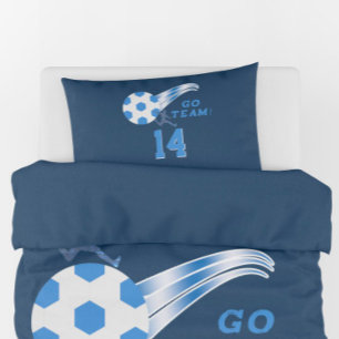 Funda De Cojín Boy Teen Soccer Ball Athlete Name Personalized