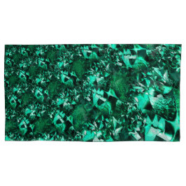 Funda De Cojín Brillo, tonos verdes de relieve