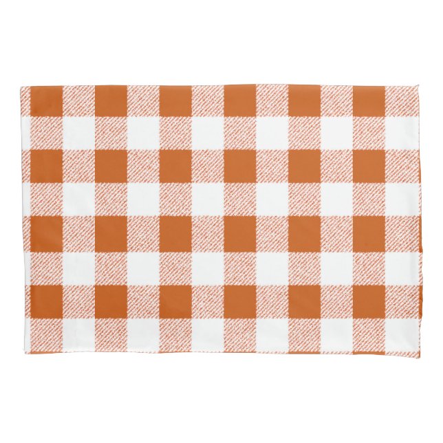 Funda De Cojín Brown Gingham Check (Anverso)