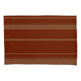 Funda De Cojín Brown Stripe Pattern Pillowcase