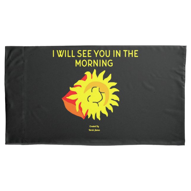 Funda De Cojín Buenas noches Sun King Size Pillowcase (Anverso)