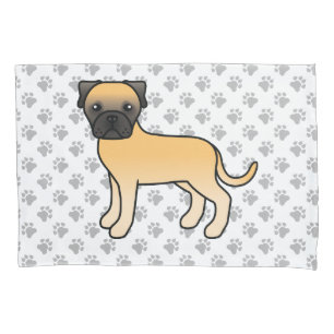 Funda De Cojín Bullmastiff cervato perro de dibujos animados lind