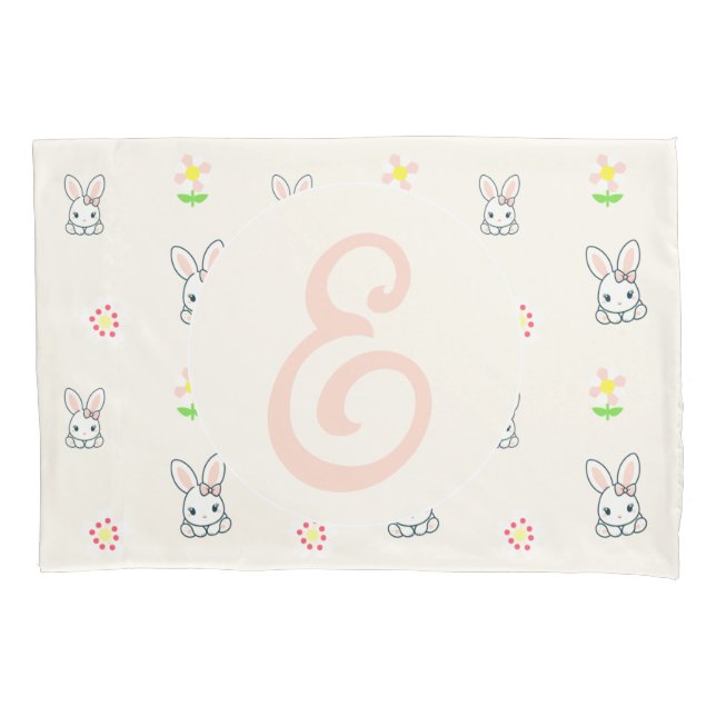 Funda De Cojín Bunny Bloom Delight (Anverso-izquierdo)