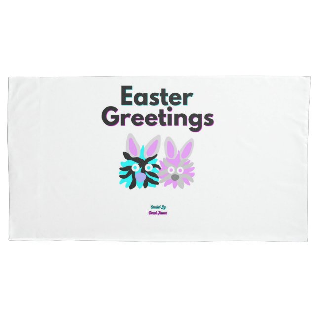 Funda De Cojín Bunny Fuzzies King Size Pillowcase (Anverso)