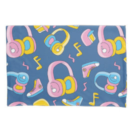Funda De Cojín Bunter Musikmix en rosa, blau, gelb