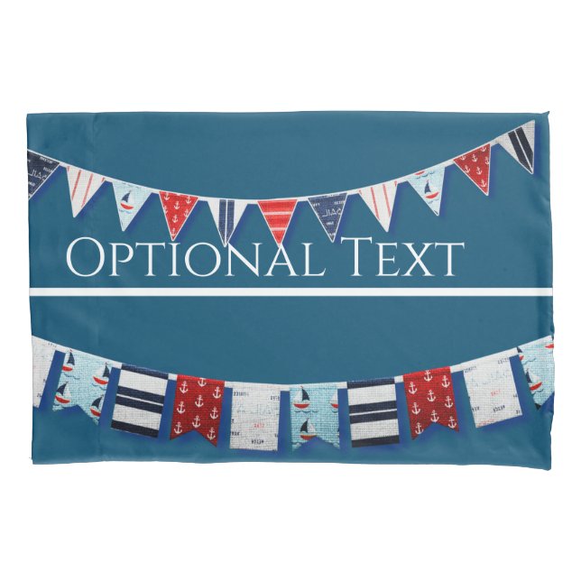 Funda De Cojín Bunting Nautical (Anverso)