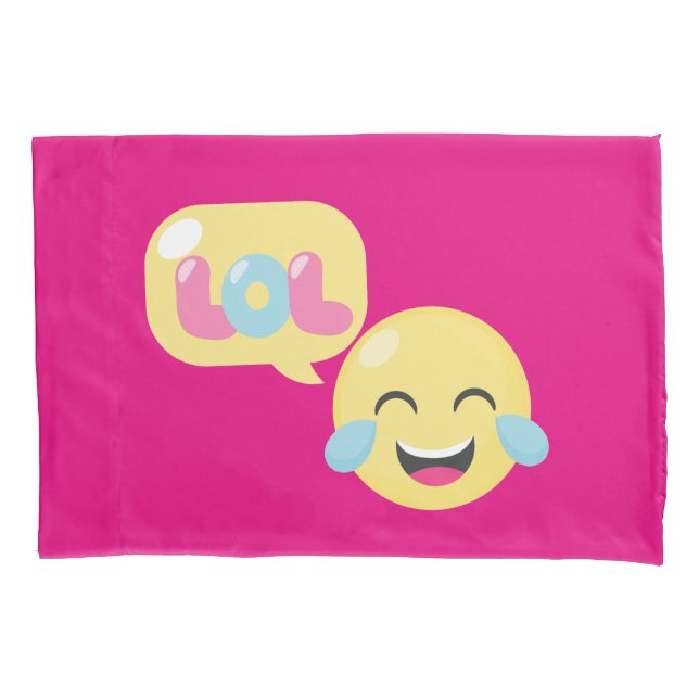 Funda De Cojín Burbuja de la emoji de LOL (Anverso)