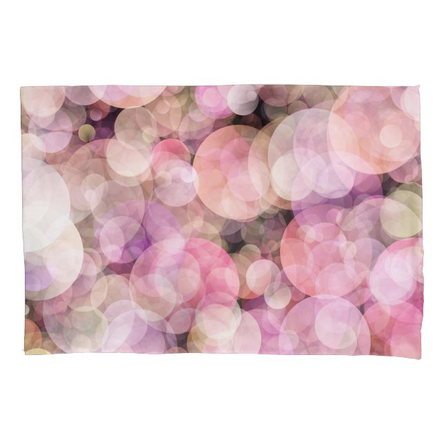 Funda De Cojín Burbujas amarillas pálidas: decoración elegante (Anverso)