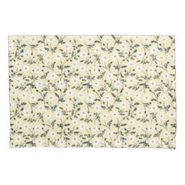 Funda De Cojín Butter Yellow Cream Modern Farmhouse Daisy Pattern
