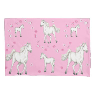 Funda De Cojín Caballo blanco