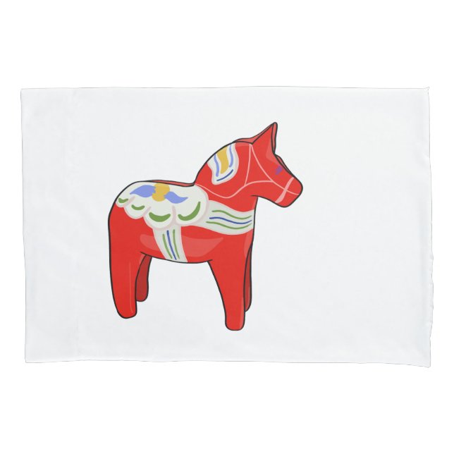 Funda De Cojín Caballo dalecareño (Anverso)