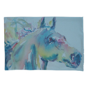 Funda De Cojín Caballo de muchos colores
