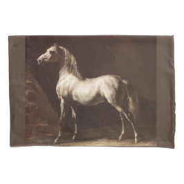 Funda De Cojín Caballo gris de manzana (por Théodore Géricault)