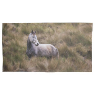 Funda De Cojín Caballo gris hermoso